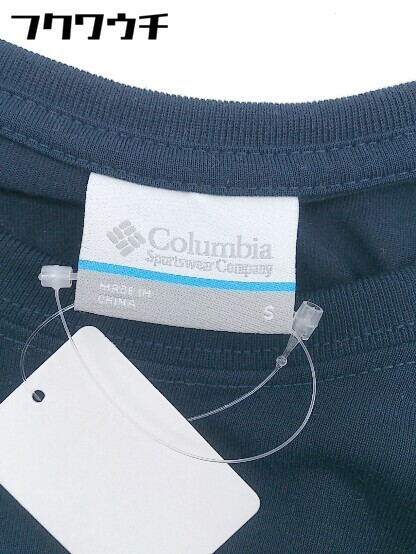 ◇ Columbia コロンビア ロゴ 半袖 Tシャツ カットソー サイズS ネイビー メンズ_画像4