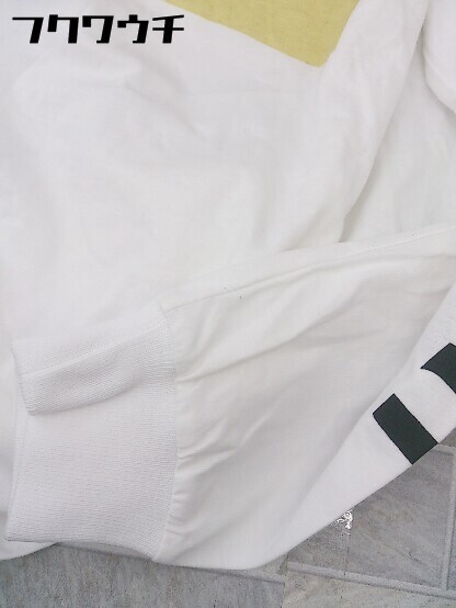 ◇ ONE T SHIRT ワンティーシャツ プリント 長袖 Tシャツ カットソー サイズM ホワイト メンズ_画像8