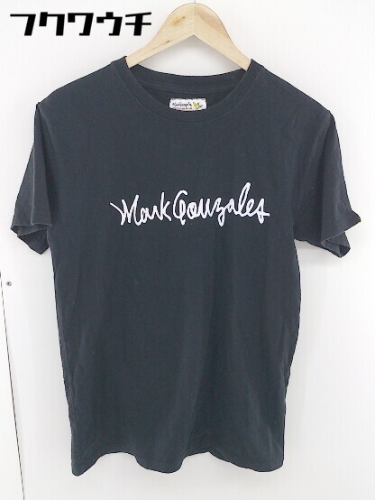 ◇ MARK GONZALES マークゴンザレス プリント クルーネック 半袖 Tシャツ カットソー サイズM ブラック メンズの画像2