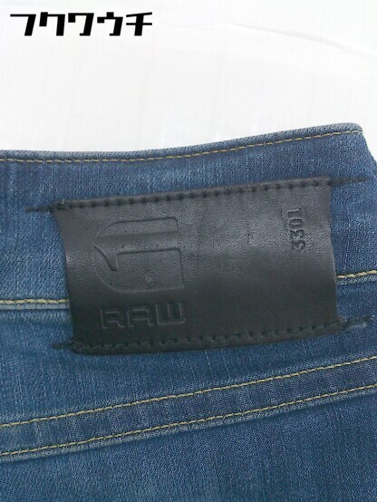 ◇ 3301 by G-STAR RAW ジースターロゥ イタリア製 ストレッチ ジーンズ デニム パンツ サイズ 25 インディゴ メンズの画像4