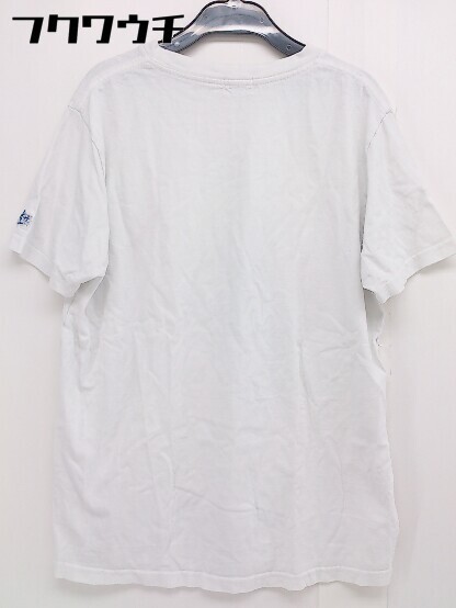 ◇ TESS テス 刺繍 クルーネック 半袖 Tシャツ カットソー サイズM ホワイト メンズ_画像3