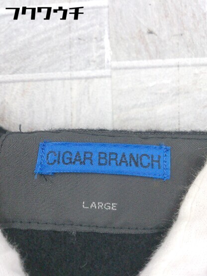 ■ CIGAR BRANCH シガー ブランチ 長袖 コート サイズL ブラック メンズ_画像4