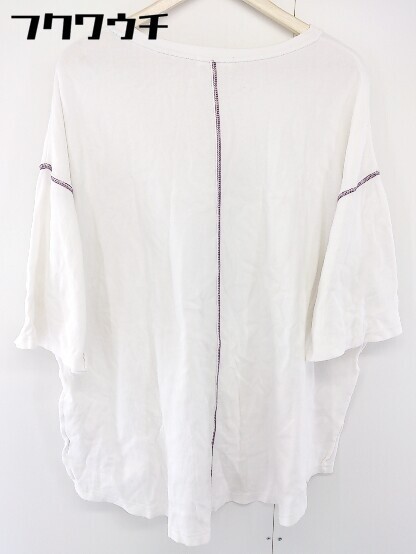 ◇ FREAK'S STORE フリークスストア 七分袖 Tシャツ カットソー サイズ F ホワイト メンズ_画像3