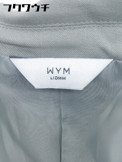 ◇ WYM LIDNM 2B タック テーパードパンツ セットアップ上下 サイズ M グリーン系 メンズの画像4