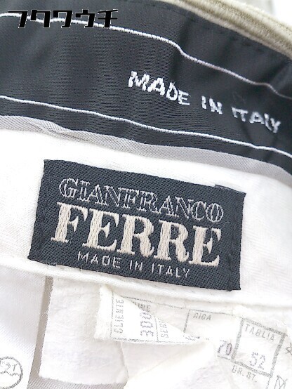◇ GIANFRANCO FERRE イタリア製 コーデュロイ スラックス パンツ サイズ52 ベージュ系 メンズ_画像4