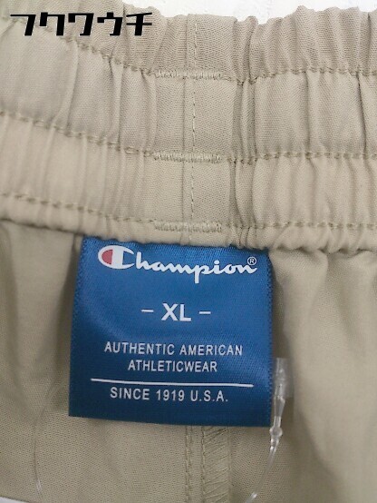 ◇ Champion チャンピオン ウエストゴム ハーフ ショート パンツ サイズXL ベージュ メンズ_画像4