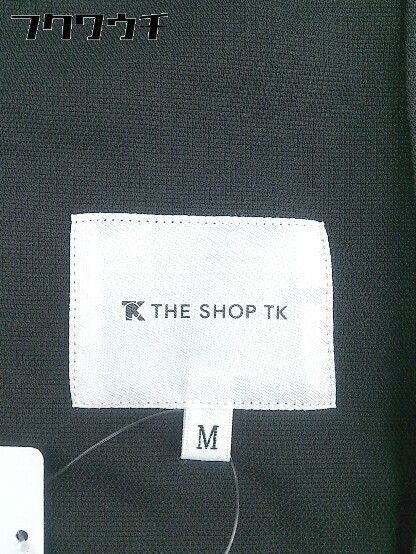 ◇ THE SHOP TK ザ ショップ ティーケー 長袖 ジップアップ ジャケット サイズM ブラック メンズ_画像4