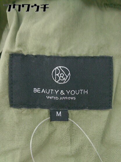 ◇ BEAUTY & YOUTH ビューティアンドユース UNITED ARROWS 長袖 ミリタリー ジャケット サイズM カーキ メンズ_画像4