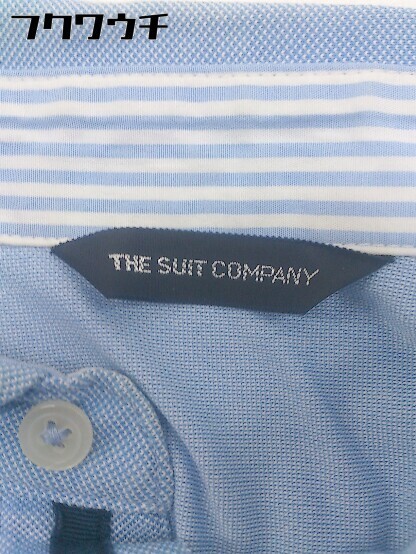 ◇ THE SUIT COMPANY ザ スーツカンパニー 半袖 ポロシャツ サイズL ブルー メンズ_画像4