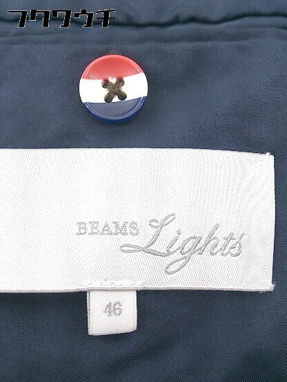 ◇ BEAMS LIGHTS ビームス ライツ 2B 長袖 テーラードジャケット サイズ46 ネイビー メンズ_画像4