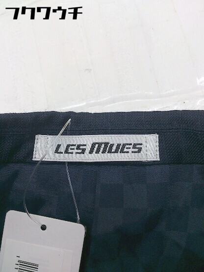 ◇ Les Mues レ・ミュー 3B シングル 長袖 テーラードジャケット サイズ90Y4 ネイビー系 メンズ_画像4
