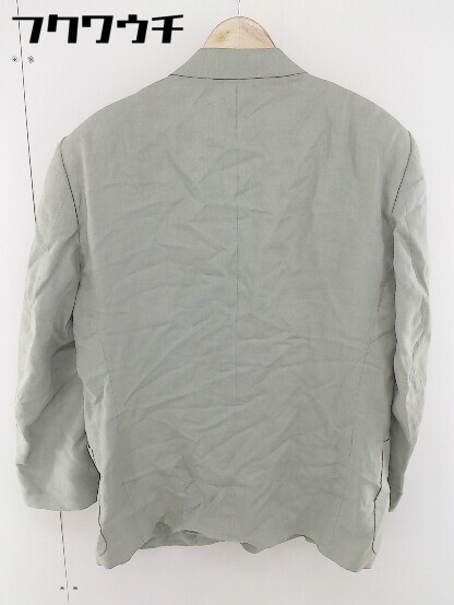 ◇ NEWYORKER ニューヨーカー シングル2B 長袖 テーラードジャケット サイズ09 グリーングレー系 メンズ_画像3