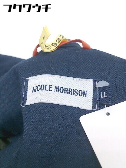 ◇ NICOLE MORRISON 中綿 ジップアップ 長袖 コート サイズ LL ネイビー メンズ_画像4