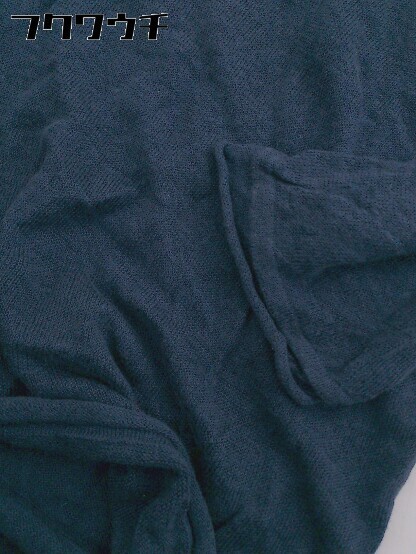 * BEAMS Beams linen100% 7 minute sleeve knitted sweater size S navy men's 