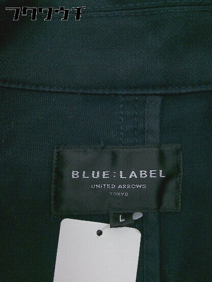 ■ UNITED ARROWS BLUE LABEL ユナイテッドアローズブルーレーベル 長袖 コート サイズL ネイビー系 メンズ_画像4