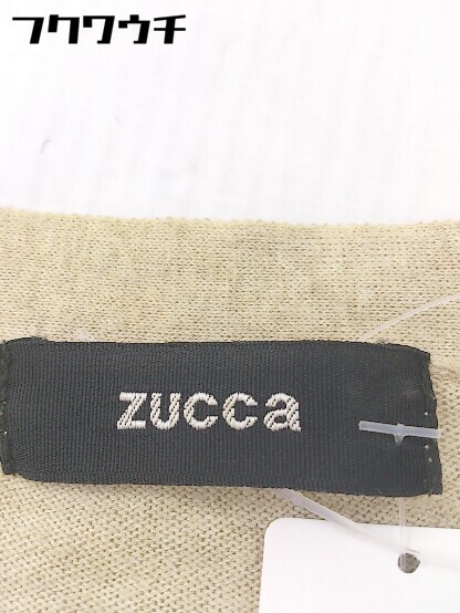 ◇ ZUCCa ズッカ コットン ニット 長袖 カーディガン サイズ M ベージュ メンズ_画像4