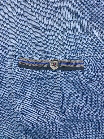 ◇ ◎ eita エイタ イタリア製 半袖 ポロシャツ サイズL ブルー系 メンズ_画像5