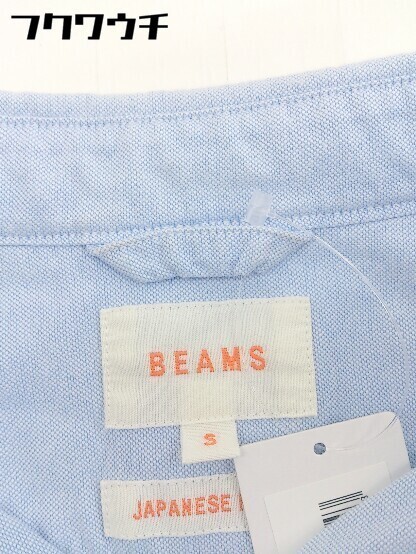 ◇ BEAMS ビームス 七分袖 シャツ サイズS ブルー メンズ_画像4