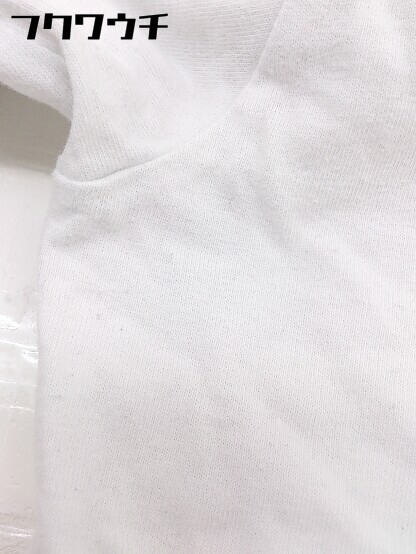 ◇ MILKFED. ミルクフェド ロゴ 刺繍 長袖 Tシャツ カットソー サイズL オフホワイト ブラック メンズ_画像7