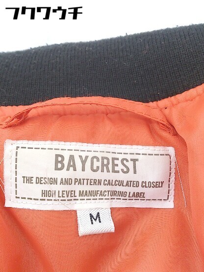 ◇ BAY CREST ベイクレスト ジップアップ 中綿 長袖 ブルゾン ジャケット サイズ M ブラック メンズ_画像7