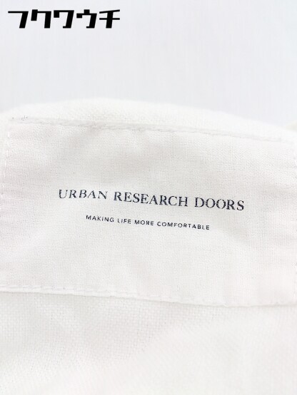 ◇ URBAN RESEARCH DOORS アーバン リサーチ ドアーズ 長袖 バンドカラー シャツ サイズ38 ホワイト メンズの画像4