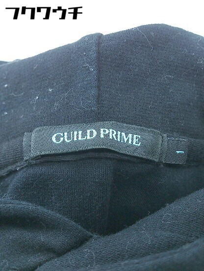 ◇ GUILD PRIME ギルドプライム プリント 半袖 プルオーバー パーカー サイズ1 ブラック メンズ_画像4