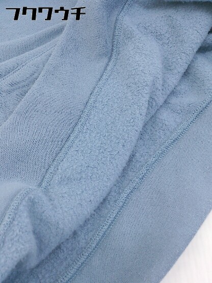 ◇ unrelaxing アンリラクシング バックプリント 長袖 プルオーバー パーカー サイズ M ブルー メンズ_画像6