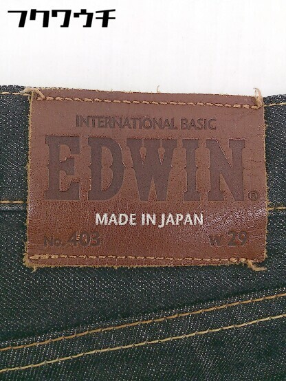 ◇ EDWIN エドウィン ジーンズ デニム パンツ サイズ29 ブラック メンズ_画像4