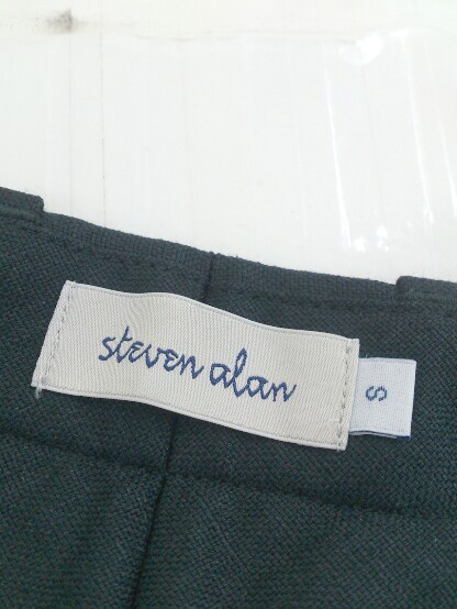◇ Steven Alan スティーブンアラン UNITED ARROWS センタープレス パンツ サイズS ダークグリーン系 メンズ_画像4