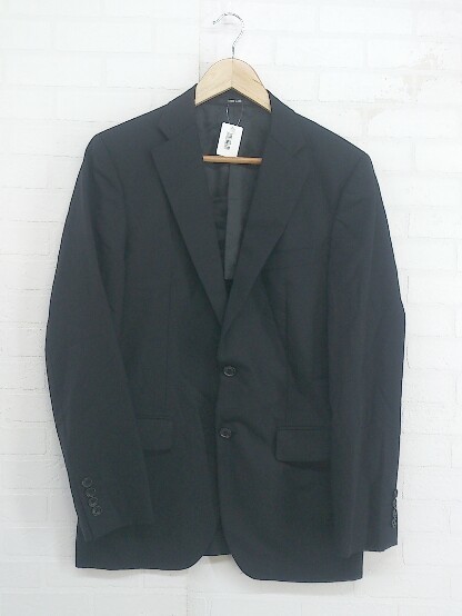 ◇ COMME CA ISM コムサイズム 2B ウール100% 長袖 テーラードジャケット サイズM ブラック メンズ Pの画像2
