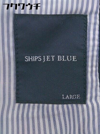 ◇ SHIPS JET BLUE シップスジェットブルー 長袖 コート サイズL ネイビー系 メンズ_画像4