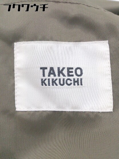 ◇ TAKEO KIKUCHI タケオキクチ 3B 長袖 テーラードジャケット サイズ3 カーキ系 メンズ_画像4