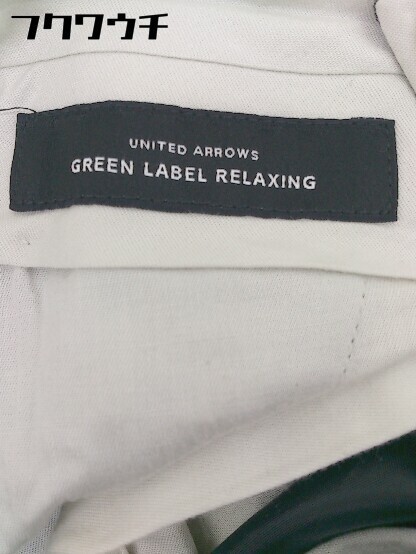 ◇ green label relaxing UNITED ARROWS ウール スラックスパンツ サイズ76 ネイビー メンズ_画像4