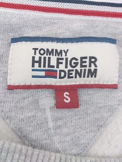 ◇ Tommy Hilfiger Denim トミー ヒルフィガー デニム 裏起毛 長袖 スウェット プルオーバー サイズS グレー メンズの画像4