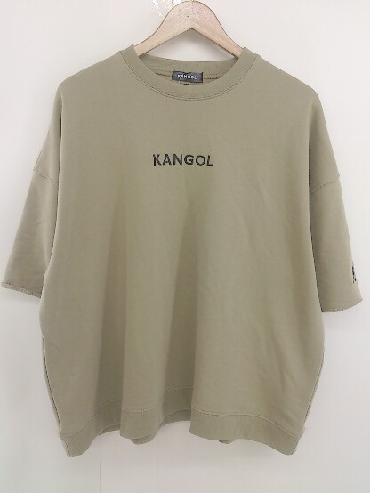 ◇ KANGOL カンゴール × MONO-MART モノマート コラボ 半袖 Tシャツ カットソー サイズF ベージュ メンズ_画像2