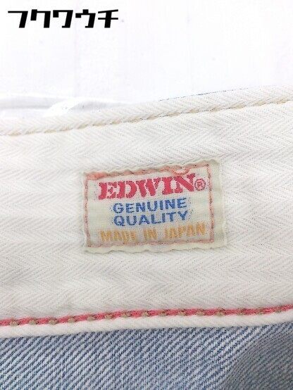 ◇ EDWIN エドウィン ダメージ ウォッシュ加工 553RV デニム ジーンズ パンツ サイズS インディゴ メンズ_画像5