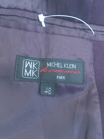 * MK MICHEL KLEIN HOMME Michel Klein Homme long sleeve tailored jacket size 48 bordeaux men's 