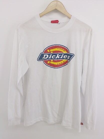◇ Dickies ディッキーズ 長袖 Tシャツ カットソー サイズM ホワイト メンズ E_画像2