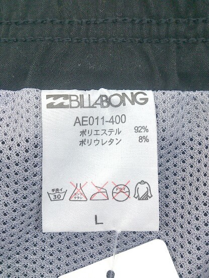 ◇ BILLABONG ビラボン ショート パンツ サイズL ブラック グリーン系 メンズ P_画像5