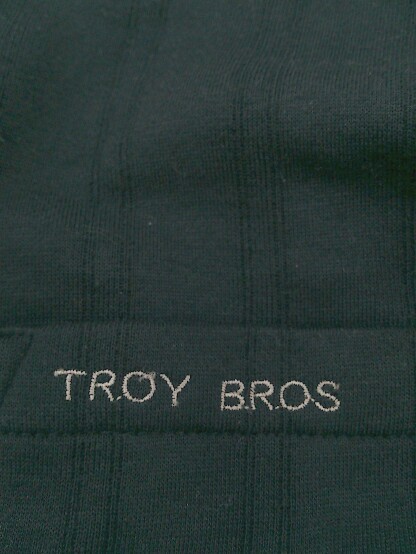 ◇ Troy Bros トロイブロス ハーフジップ 長袖 トレーナー サイズL ブラック メンズ_画像6