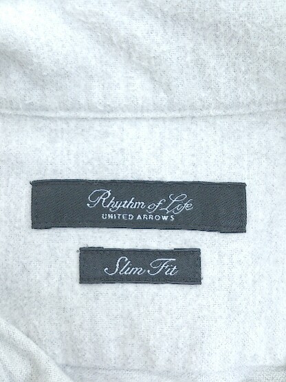 ◇ Rhythm of Life リズムオブライフ UNITED ARROWS ユナイテッドアローズ 長袖 シャツ サイズS グレー系 メンズ_画像4