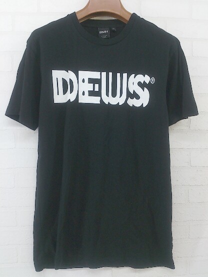 ◇ DEUS デウス フロントプリント 半袖 Tシャツ カットソー サイズXS ブラック ホワイト メンズ P_画像2