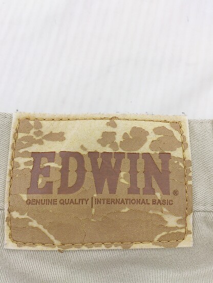 ◇ EDWIN ...  прямой   ... машина   брюки    размер  29  бежевый   мужской 