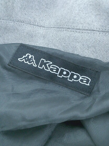 ◇ KAPPA カッパ 起毛 刺繍 長袖 シャツブルゾン サイズM グレー メンズ P_画像4