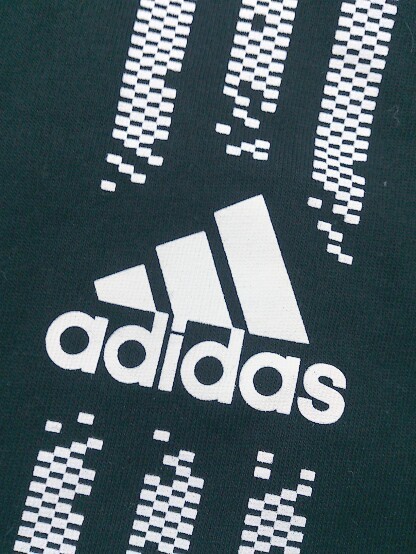 ◇ adidas アディダス ロゴ 半袖 Tシャツ カットソー サイズL ダークネイビー ホワイト メンズ_画像5