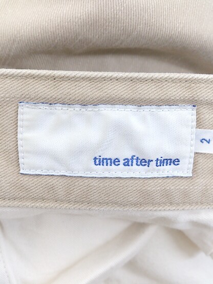 ◇ time after time タイムアフタータイム チノ パンツ サイズ2 ベージュ メンズ_画像4