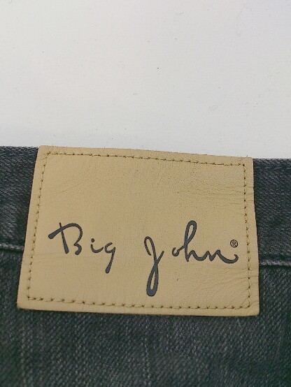 * Big John Big John повреждение обработка Denim джинсы брюки размер S черный мужской P