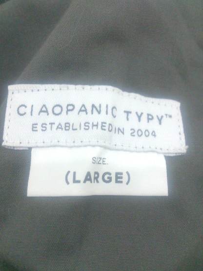 ◇ CIAOPANIC TYPY チャオパニックティピー ワンタック パンツ サイズL チャコールグレー メンズ P_画像4