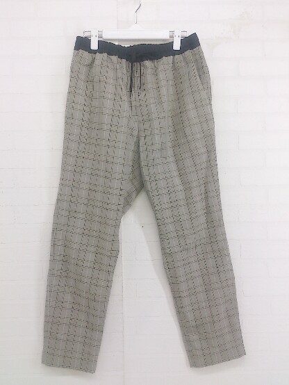 * THE SHOP TK The shop tea ke- check waist rubber Easy pants size M beige group multi men's P