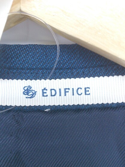 ◇ EDIFICE エディフィス 長袖 テーラード ジャケット サイズ46 ネイビー メンズ P_画像4